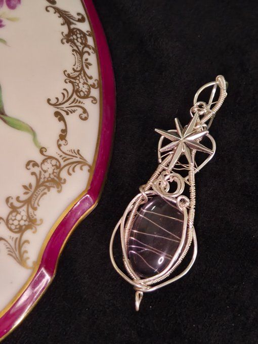 Pendentif  Amétrine -Pierre de de Créativité & Abondance ✨