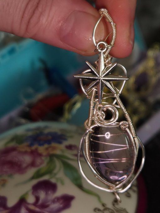 Pendentif  Amétrine -Pierre de de Créativité & Abondance ✨