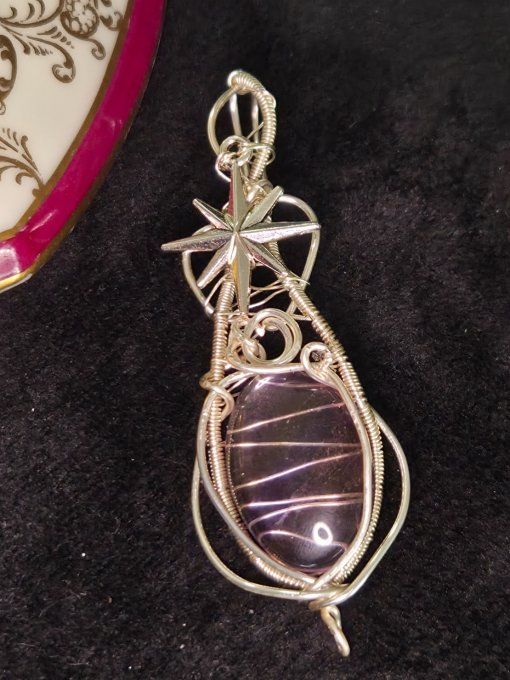 Pendentif  Amétrine -Pierre de de Créativité & Abondance ✨