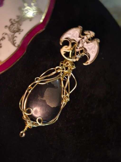  Amulette Dragon Chalcopyrite -Une Pierre d'eveil ✨   