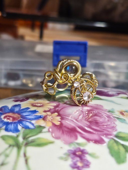 Bague Labradorite ✨ 6mm -Confiance & protection