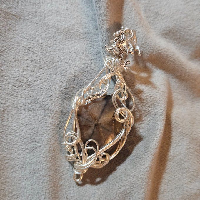 Amulette Chiastolite 