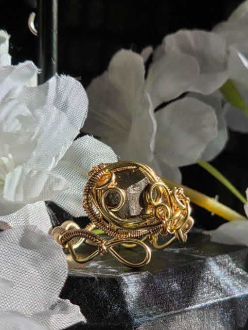 Bague pyrite - ✨ abondance & paix