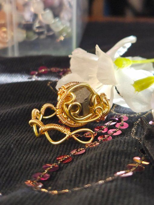 Bague pyrite - ✨ abondance & paix