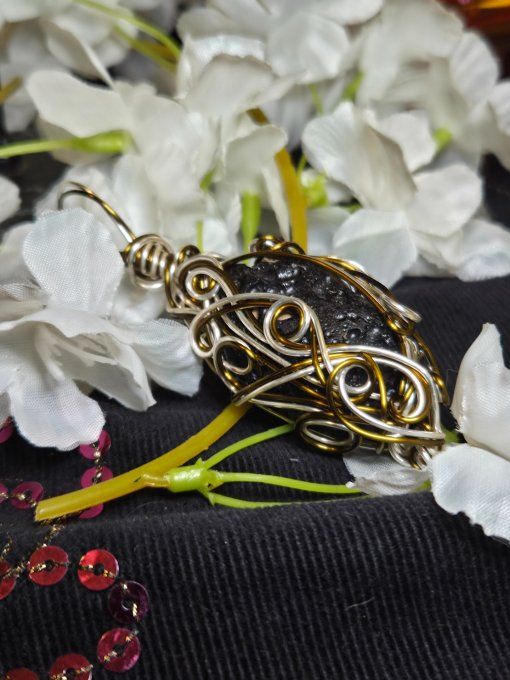 Pendentif Tektite : pomme poison