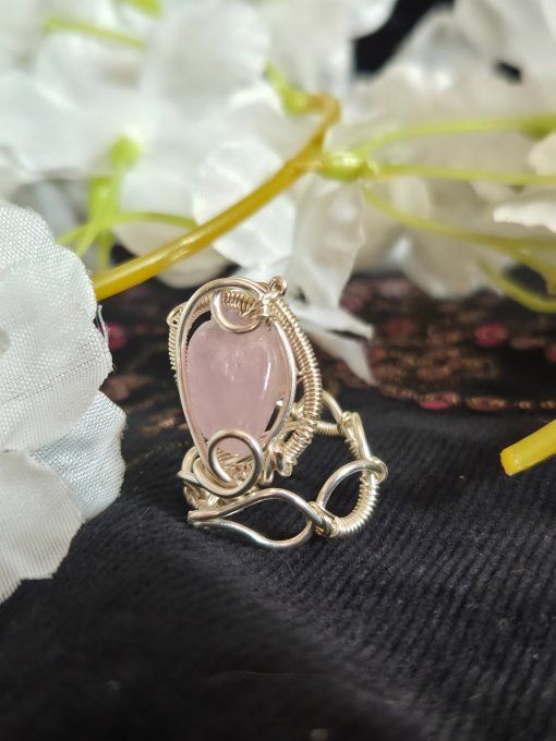 Bague  kunzite : amour & apaisement