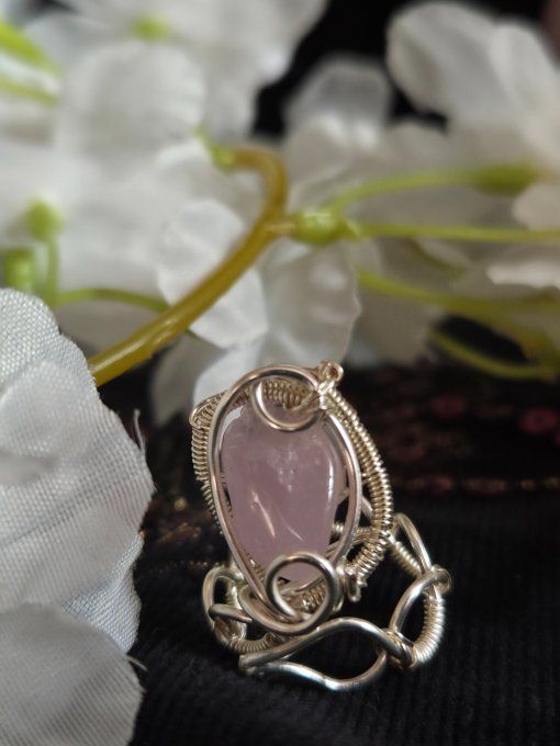 Bague  kunzite : amour & apaisement