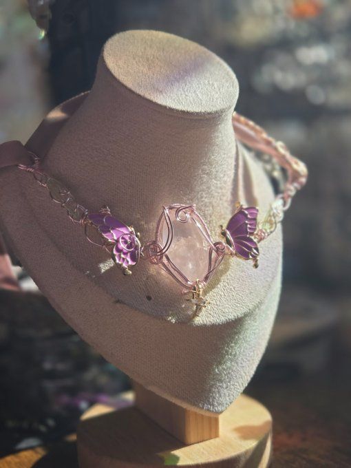 Les ailes d’Aphrodite - Quartz Rose facette