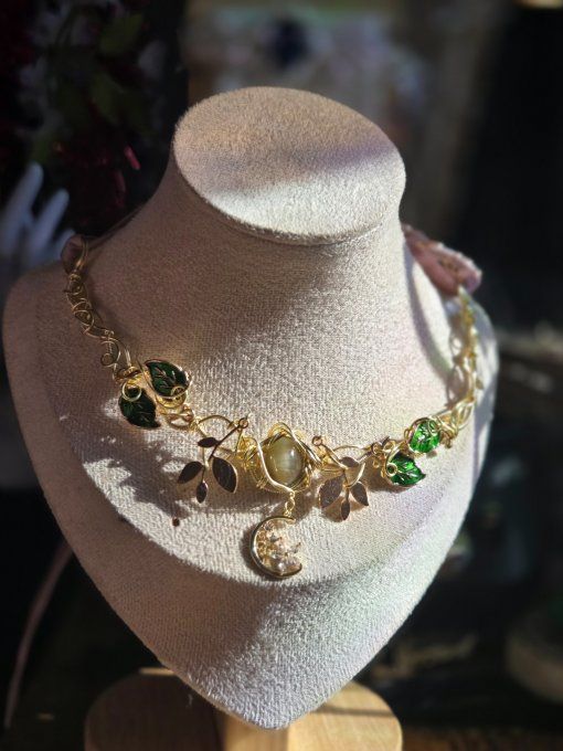 Collier Gaia en Scapolite – Protection & Apaisement Émotionnel - Copie