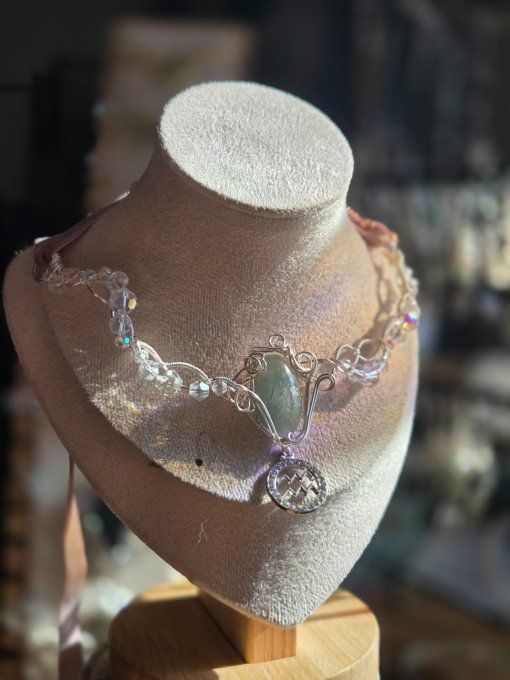 Collier Astro du Verseau ♒ - aigue Marine