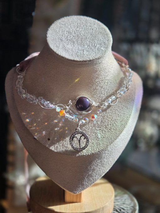 Astro Belier- Rubis Corindon ✨ Collier Modulable 