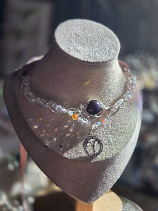 Astro Belier- Rubis Corindon ✨ Collier Modulable 