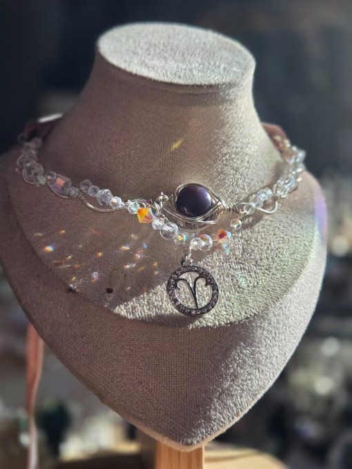 Astro Belier- Rubis Corindon ✨ Collier Modulable 