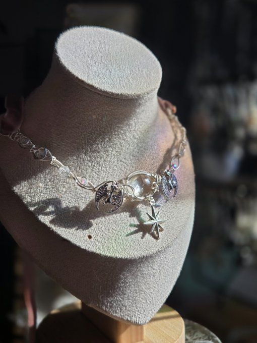 L'astre du matin: collier modulable Citrine naturelle 