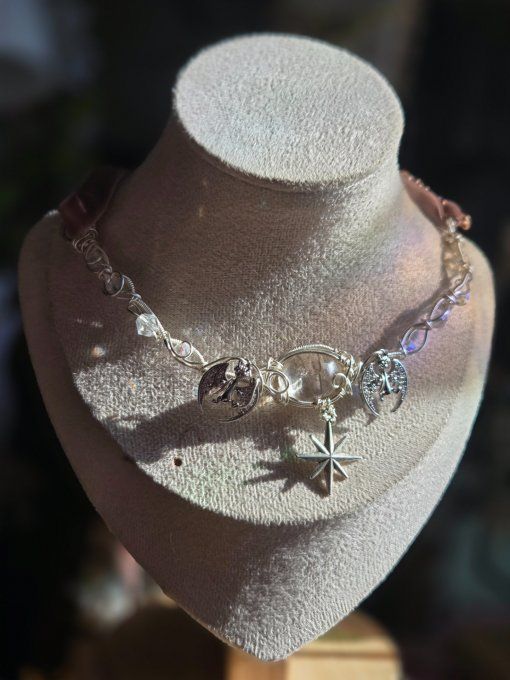 L'astre du matin: collier modulable Citrine naturelle 