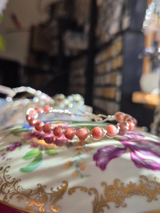 Bracelet Thulite -Equilibre Émotionnel