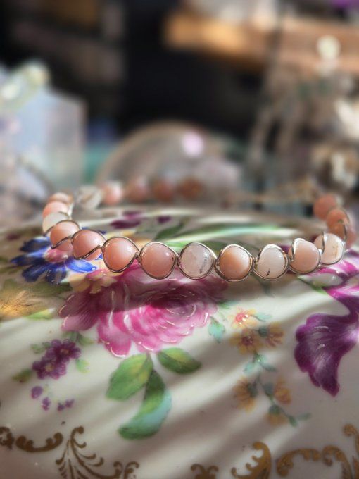 Bracelet Opale Rose – Harmonie Émotionnelle & Protection Du Cœur