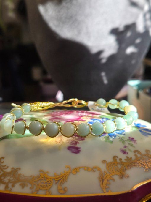 Bracelet en Amazonite : joie et espoir 