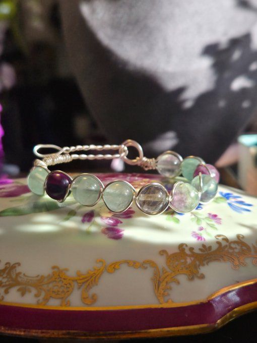 Bracelet Fluorite - voeux et concentration