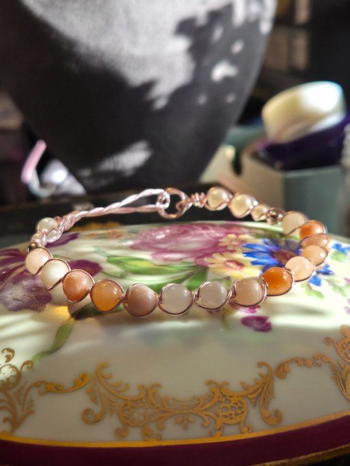 Bracelet Aventurine rose