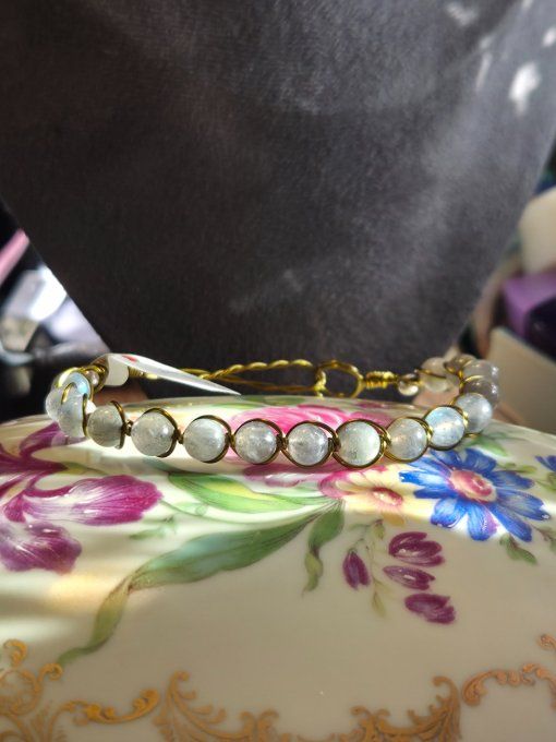 Bracelet Labradorite : protection , empathie , confiance 