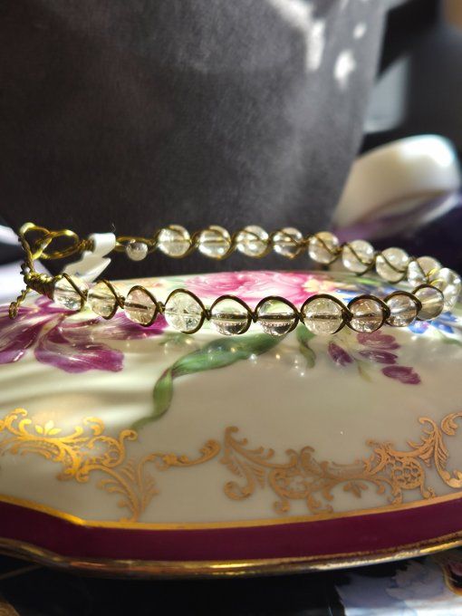 Bracelet  Citrine naturelle -Joie & abondance