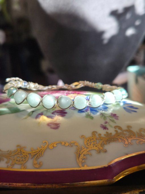  Bracelet à composer Calcite Verte -Equilibre&renouveau. 