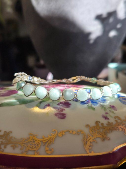  Bracelet à composer Calcite Verte -Equilibre&renouveau. 