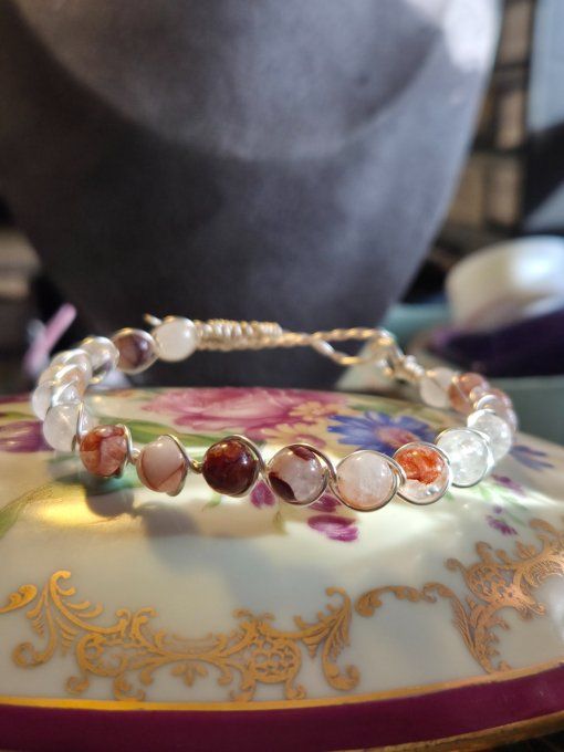 Bracelet Quartz Hématoïde – Force, Sérénité & Harmonie  