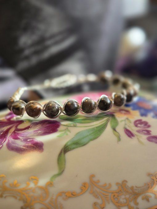 Bracelet Llanite-Que Sera- pierre du chemin de vie 