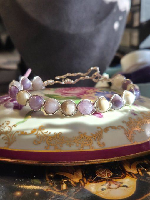 Bracelet Opale violette