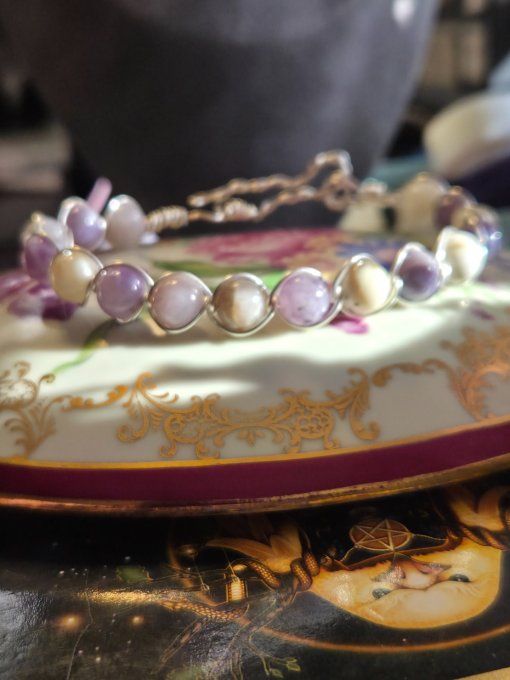 Bracelet Opale violette