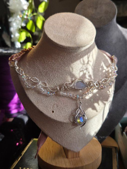 Constellation du Cancer -Calcédoine violette 