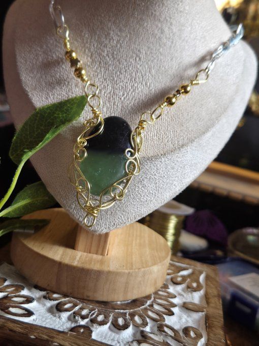 Collier Serpentine- Protection & d’Harmonie ✨