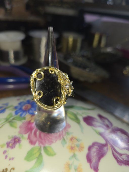 Bague ajustable  d’or Purpurite  – Liberté Intérieure  . - Copie