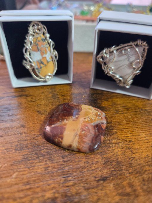 Chevaliere Bois Fossilisé – Pierre D’Ancrage Et De Stabilité   - Copie