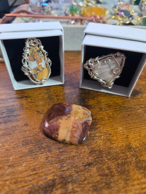 Chevaliere Bois Fossilisé – Pierre D’Ancrage Et De Stabilité   - Copie