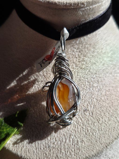 Pomme Poison Agate de feu -vitalité & confiance.