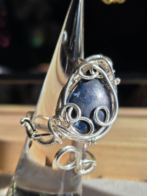 Bague Azurite – Clarté, Sérénité & Concentration