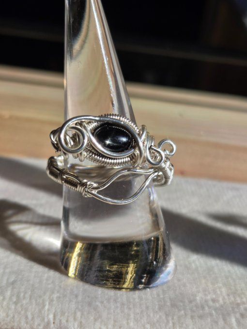 Bague Diopside Black star 