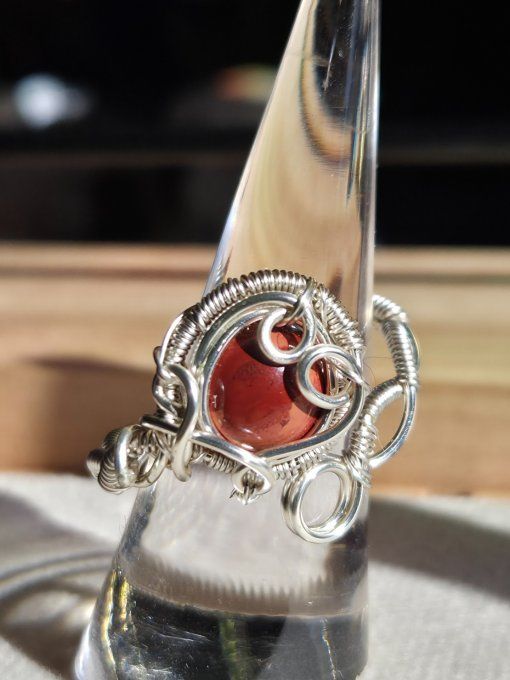 Bague Jaspe Rouge - energie & courage
