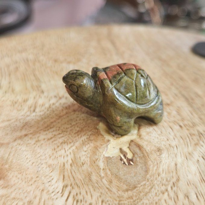 Mini tortue unakite -2cm