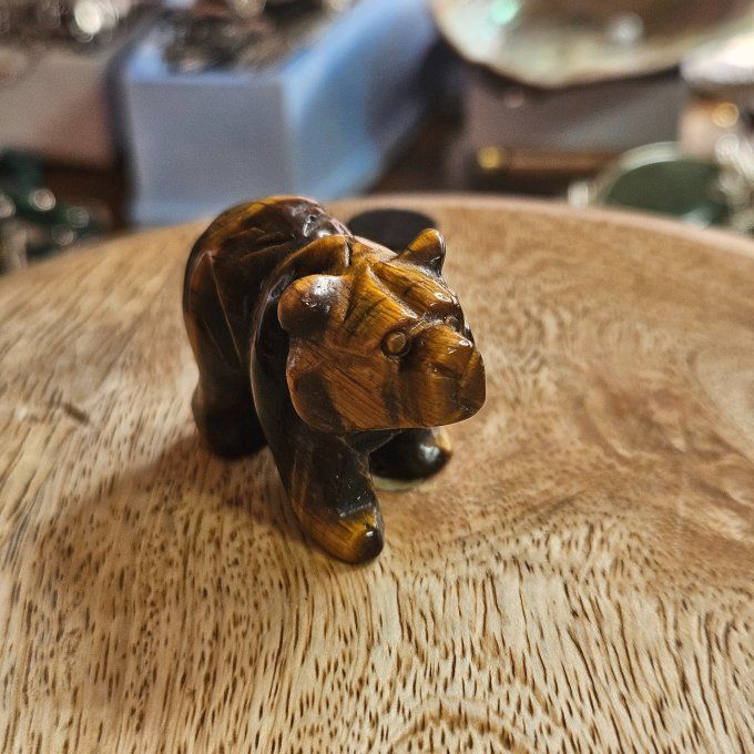 Ourson Oeil de tigre 5 cm