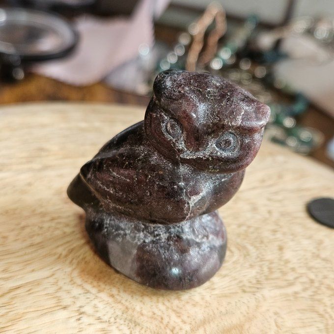 Chouette Grenat 5 cm