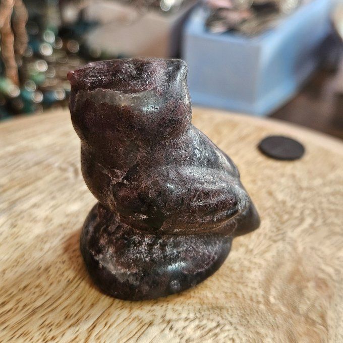 Chouette Grenat 5 cm