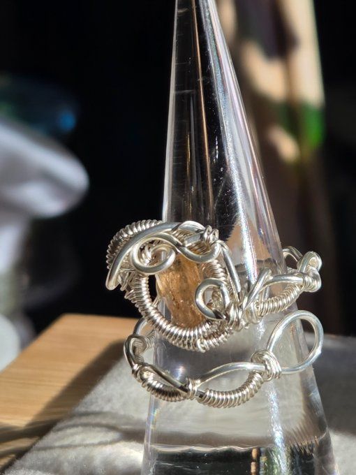 Bague topaze imperiale.