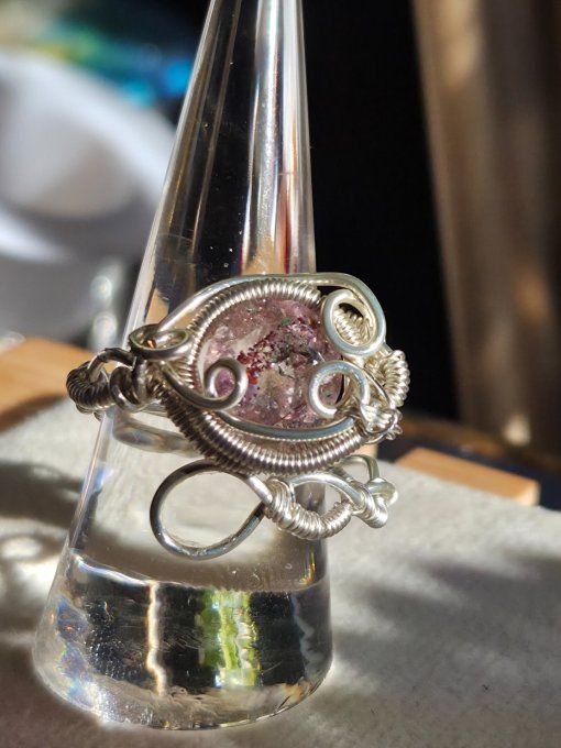 Bague cacoxenite -Pierre D’Éveil & Protection Énergétique