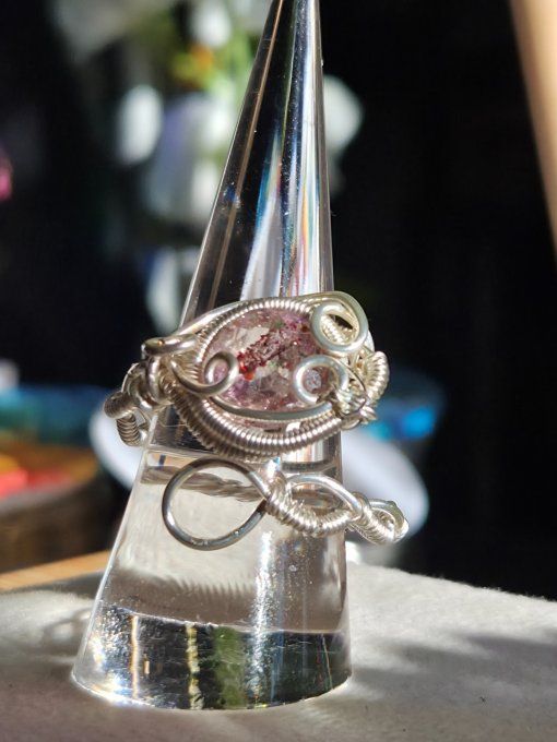 Bague cacoxenite -Pierre D’Éveil & Protection Énergétique  