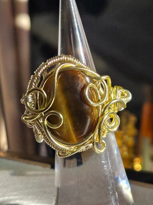 Bague Œil De Tigre –  Protection, Confiance & Clarté  