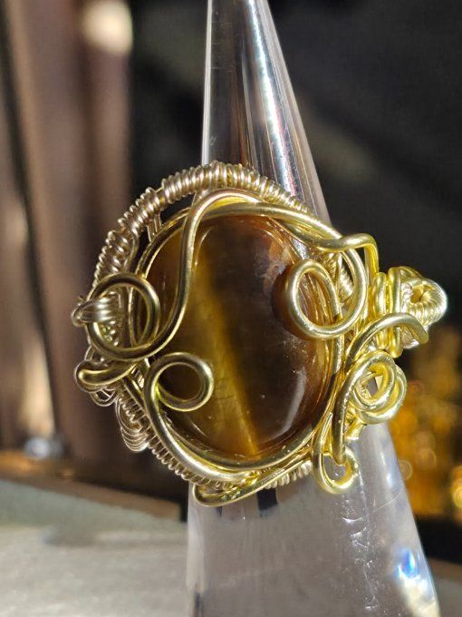 Bague Œil De Tigre –  Protection, Confiance & Clarté  